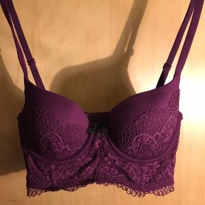 Body by Victoria balconette bra/ cropped bustier